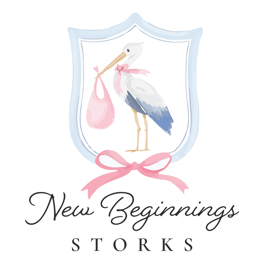 Logo, New Beginning Storks, Stork Sign Rental in Aiken, North Augusta, Augusta Downtown, Augusta & More